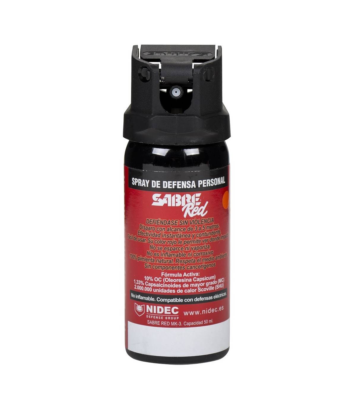 SPRAY de DEFENSA de PIMIENTA SABRE RED. GEL. CROSSFIRE. Tamaño MK-3 (50ml.). Homologado